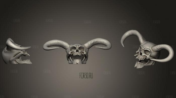 Horned Demon Skull